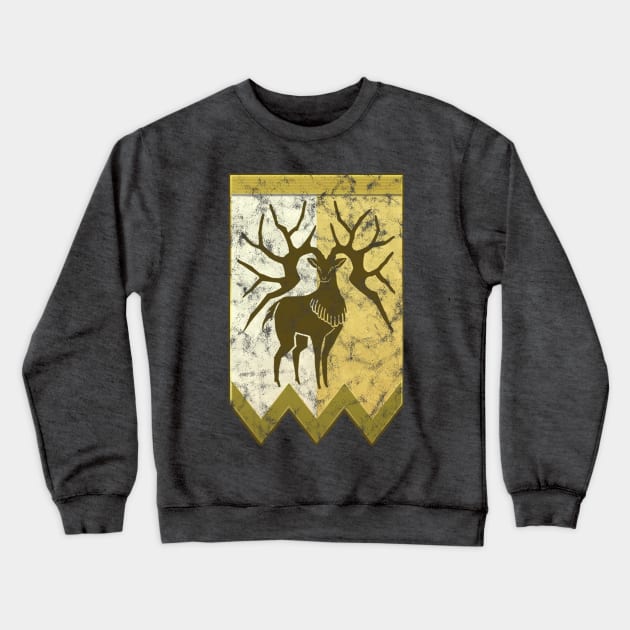 Three Houses Golden Deer Banner Emblem Crewneck Sweatshirt by StebopDesigns